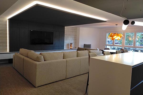 Salón de la reforma integral Bailén realizada por Equipo 2